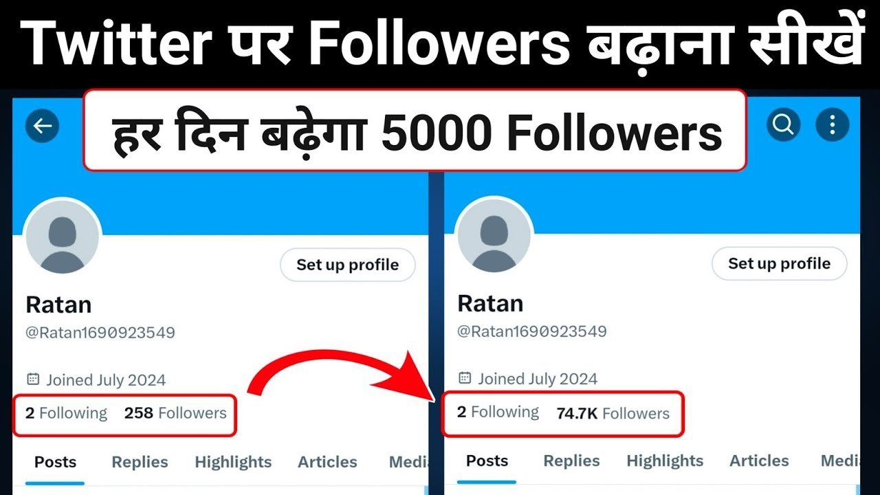 twitter par followers kaise badhaye 2025